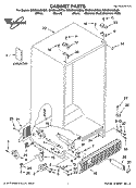 CABINET PARTS Diagram and Parts List for GD5SHAXNS00  Whirlpool Refrigerator