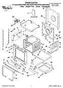 OVEN PARTS Diagram and Parts List for RBS275PRB00  Whirlpool Wall Oven