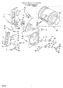 BULKHEAD Diagram and Parts List for LGR5636DW1  Whirlpool Dryer