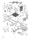 UNIT Diagram and Parts List for GD5SHGXKQ01  Whirlpool Refrigerator