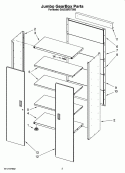 Jumbo GearBox Parts Diagram and Parts List for GAJG36FDTG00  Whirlpool Cabinet