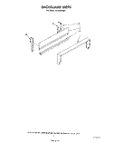 BACKGUARD Diagram and Parts List for SF3020SRW1  Whirlpool Range