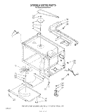 STIRRER DRIVE , LITERATURE AND OPTI Diagram and Parts List for MW8900XS4  Whirlpool Microwave