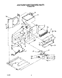 AIR FLOW AND CONTROL Diagram and Parts List for R1011  Whirlpool Air Conditioner