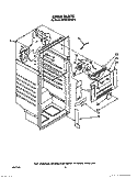 LINER Diagram and Parts List for RT14CKXVW13  Roper Refrigerator