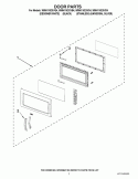 DOOR PARTS Diagram and Parts List for WMH1162XVQ4  Whirlpool Microwave