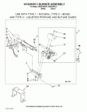 W10293911 BURNER ASSEMBLY Diagram and Parts List for WGD5700XW1  Whirlpool Dryer