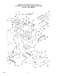 LOWER OVEN BODY Diagram and Parts List for 1743W0A  Roper Range