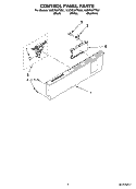 Part Location Diagram of WPW10078130 Whirlpool Control Panel - Black