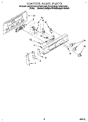 CONTROL PANEL Diagram and Parts List for RF310PXDN0  Whirlpool Range