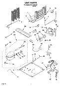 UNIT Diagram and Parts List for ST21HPXLQ01  Whirlpool Refrigerator