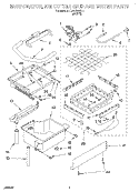EVAPORATOR, ICE CUTTER GRID AND WATER Diagram and Parts List for JEAC50SL1  Whirlpool Ice Maker