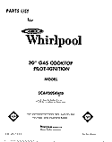 SECTION Diagram and Parts List for SC8400SKW0  Whirlpool Cooktop
