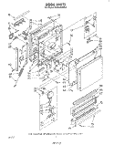 Part Location Diagram of 301814 Whirlpool Frame, Lower Panel