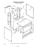 EXTERNAL OVEN Diagram and Parts List for SF3100ERW0  Whirlpool Range