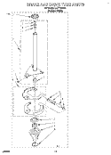 BRAKE AND DRIVE TUBE Diagram and Parts List for LLT7144BQ1  Whirlpool Washer