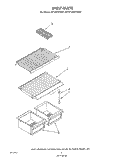 SHELF Diagram and Parts List for RT14DCYVW01  Roper Refrigerator