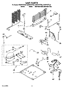 UNIT PARTS Diagram and Parts List for GR9FHTXTL00  Whirlpool Refrigerator