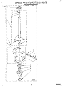 BRAKE AND DRIVE TUBE Diagram and Parts List for 3LA5580XSN3  Whirlpool Washer