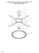 LOWER WASHARM AND STRAINER Diagram and Parts List for KUDM24SEBL0  KitchenAid Dishwasher
