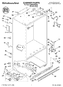 CABINET PARTS Diagram and Parts List for KBRP36FKS02  KitchenAid Refrigerator