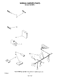 WIRING HARNESS Diagram and Parts List for DU7200XS1  Whirlpool Dishwasher