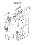 Part Location Diagram of 2001354 Whirlpool Copper, Water Line