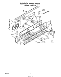 CONTROL PANEL Diagram and Parts List for RS670PXK0  Whirlpool Range