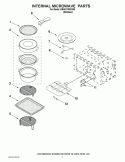 INTERNAL MICROWAVE PARTS Diagram and Parts List for KBHS179SSS06  KitchenAid Microwave
