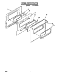 OVEN DOOR Diagram and Parts List for RS6305XYN2  Whirlpool Range