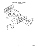 CONTROL PANEL Diagram and Parts List for RF310PXXN2  Whirlpool Range