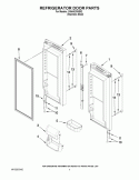 REFRIGERATOR DOOR PARTS Diagram and Parts List for IX5HHEXWS02  Whirlpool Refrigerator