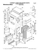 CABINET LINER AND DOOR PARTS Diagram and Parts List for KUIC18PNXS2  KitchenAid Ice Maker