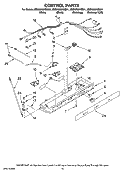 CONTROL PARTS Diagram and Parts List for MSD2258KES01  Whirlpool Refrigerator