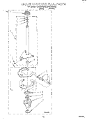 BRAKE AND DRIVE TUBE Diagram and Parts List for KAWS800GZ0  KitchenAid Washer