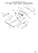 TOP VENTING, OPTIONAL Diagram and Parts List for KEBS107DWH7  KitchenAid Wall Oven