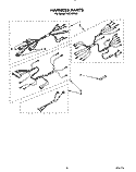 HARNESS Diagram and Parts List for FES340YW0  Roper Range
