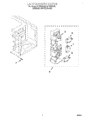 LATCH BOARD Diagram and Parts List for MT1078SGQ0  Whirlpool Microwave