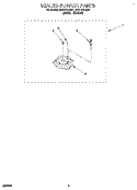 SEALED BURNER Diagram and Parts List for SF317PEAN1  Whirlpool Range