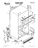 CABINET Diagram and Parts List for ET18DKXXN10  Whirlpool Refrigerator