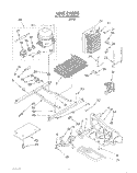 UNIT Diagram and Parts List for 3XKGN705001  Whirlpool Refrigerator