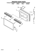 FREEZER DOOR PARTS Diagram and Parts List for GT1SHWXPT00  Whirlpool Refrigerator