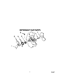 DETERGENT CUP Diagram and Parts List for WU0800XX0  Roper Dishwasher