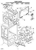 LINER PARTS Diagram and Parts List for KTRP22EMSS00  KitchenAid Refrigerator