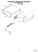 TOP GRILLE AND UNIT COVER PARTS Diagram and Parts List for KSSO42FTX00  KitchenAid Refrigerator