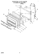 FREEZER DOOR Diagram and Parts List for 6ET18ZKXAW00  Whirlpool Refrigerator