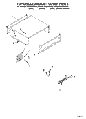 TOP GRILLE AND UNIT COVER Diagram and Parts List for KSSS48FKT00  KitchenAid Refrigerator