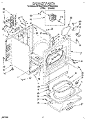 SECTION Diagram and Parts List for KEYE665BWH2  KitchenAid Dryer