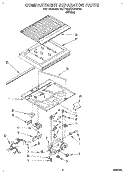 COMPARTMENT SEPARATOR Diagram and Parts List for 6ET18ZKXAW00  Whirlpool Refrigerator