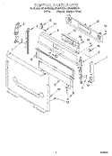 CONTROL PANEL Diagram and Parts List for SF365PEGN0  Whirlpool Range